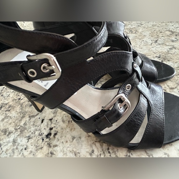Franco Sarto Black Strappy Heels - Picture 7 of 13